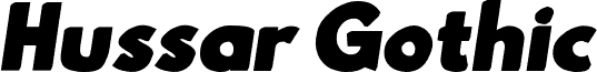 Hussar Gothic Oblique