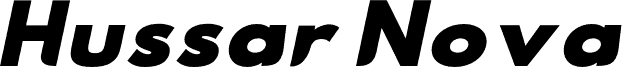 Hussar Nova Black Italic