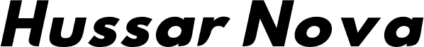 Hussar Nova ExtraBold Italic