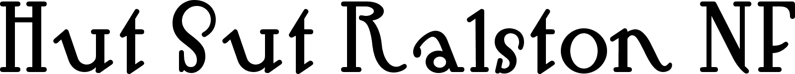 Hut Sut Ralston NF font