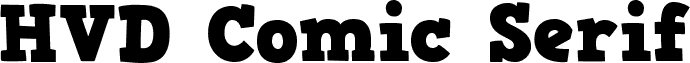 HVD Comic Serif Bold