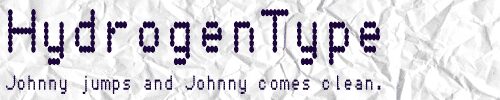HydrogenType Schriftart