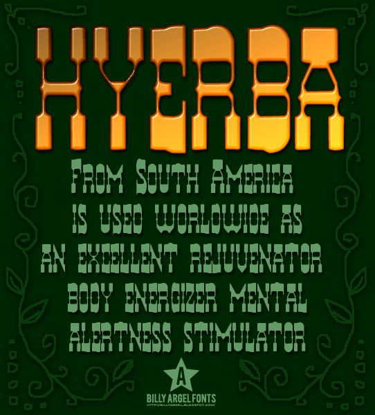 HYERBA Schriftart