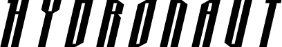 Hydronaut Title Italic