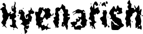 Preview of the Hyenafish font