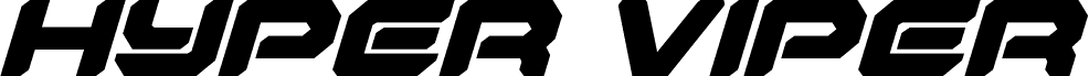 Vorschau der Schriftart Hyper Viper Italic