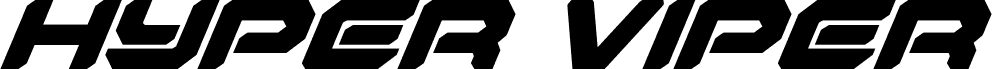 Vorschau der Schriftart Hyper Viper Super-Italic