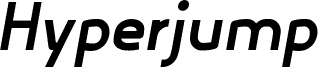 Hyperjump ExtraBold Oblique 字体