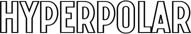Preview of the HyperPolarOutlineRegular font