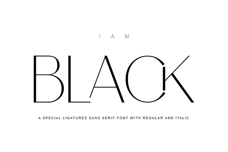 IAM BLACK Fonte