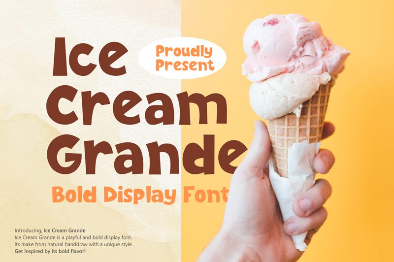 Ice Cream Grande Schriftart