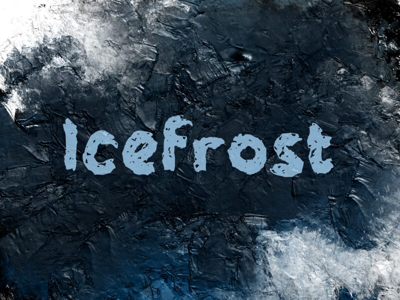 i Icefrost 字体