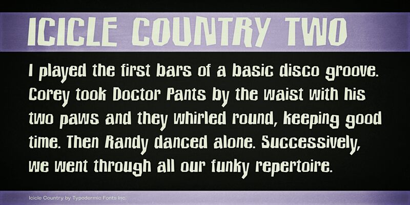 Icicle Country Two Czcionka