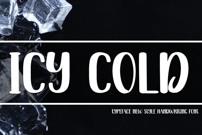 Icy Cold Schriftart
