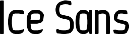 Ice Sans Compressed Regular