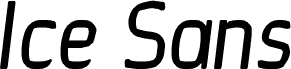 Ice Sans Italic