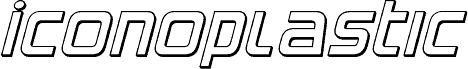Iconoplastic 3D Italic fonte