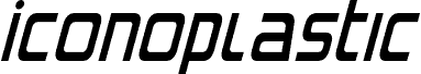 Iconoplastic Condensed Italic fonte
