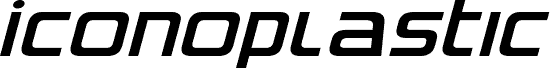 Iconoplastic Expanded Italic fonte