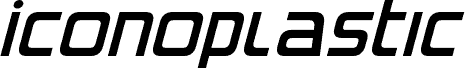 Iconoplastic Italic fonte