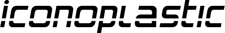 Iconoplastic Laser Semi-Italic fonte