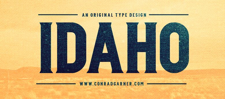 IDAHO Schriftart