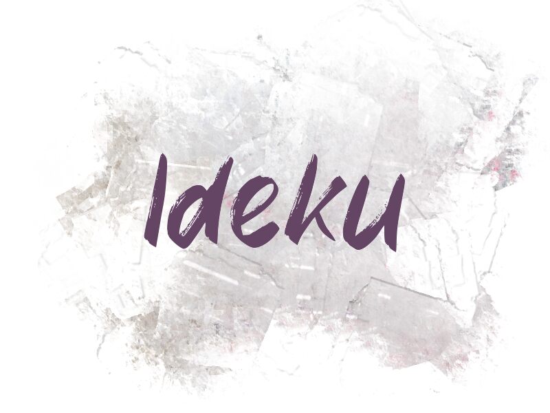 i Ideku Schriftart