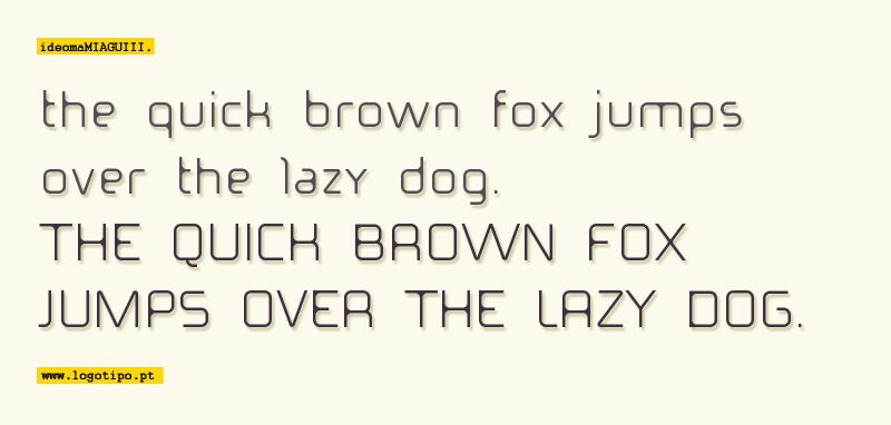 ideoma MIAGUIII Czcionka