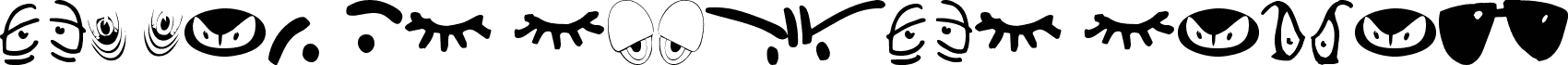 Preview of the IdentAKitEyes font