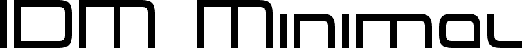 IDM Minimal