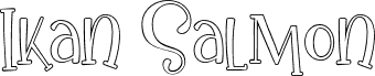 Ikan Salmon outline