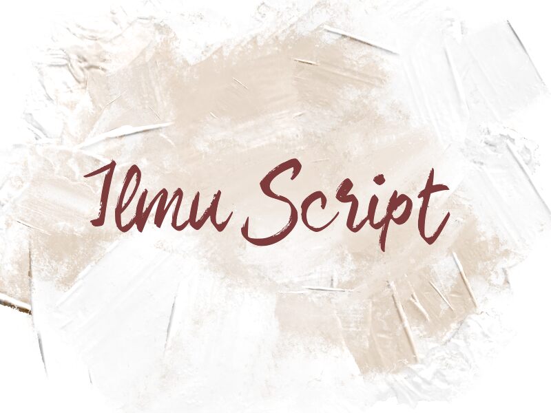 Ilmu Script font presentation and specimen