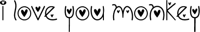 I Love You Monkey (Hearted)
