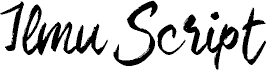 Preview of the Ilmu Script font