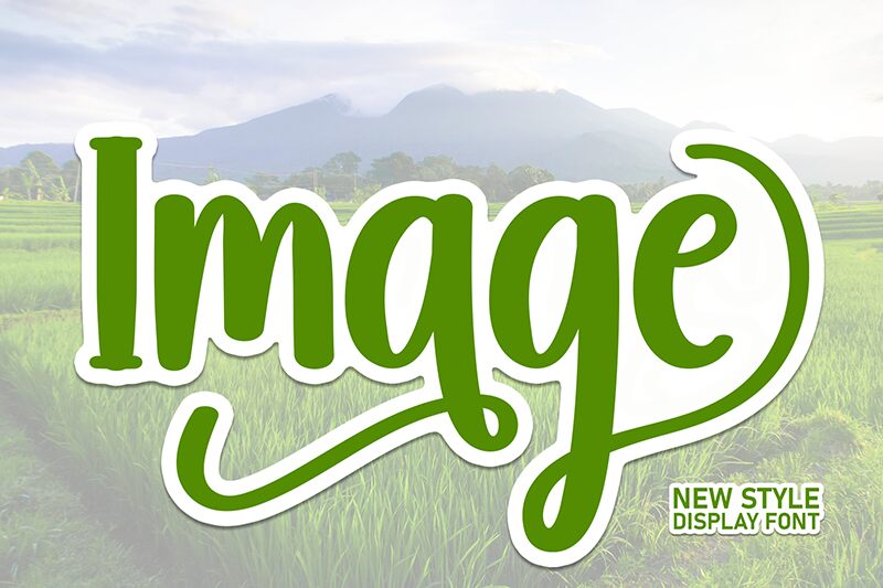 Image Schriftart