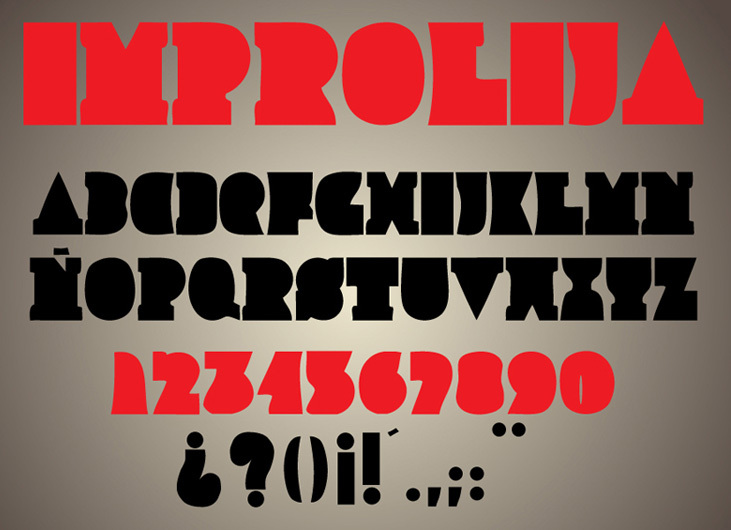 Improlija Czcionka