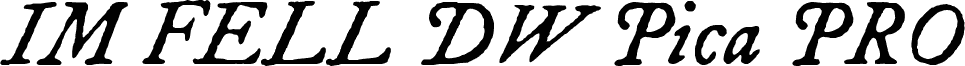 IM_FELL_DW_Pica_PRO_Italic