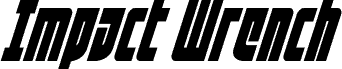 Impact Wrench Condensed Italic fuente