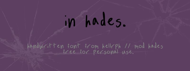 In Hades Druh písma