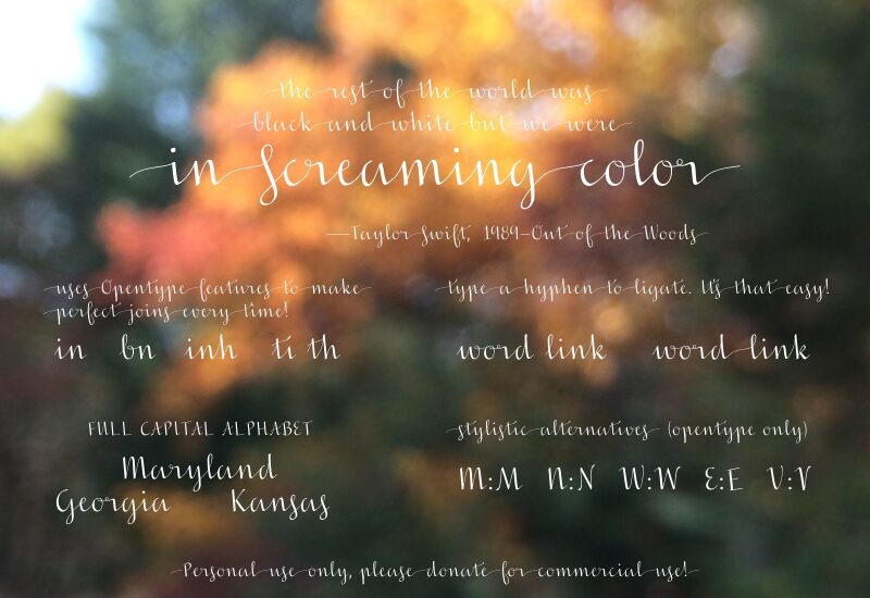 In Screaming Color Czcionka