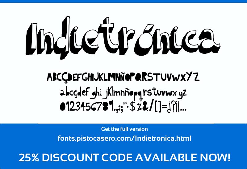 Indietronica Czcionka