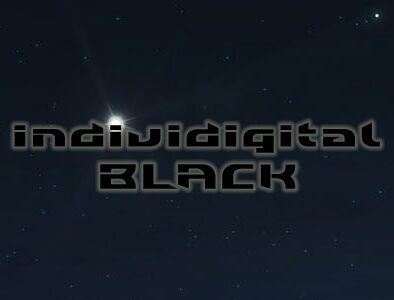 Individigital Black Schriftart