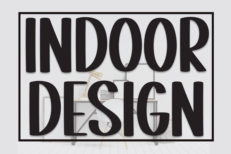 Indoor Design Schriftart