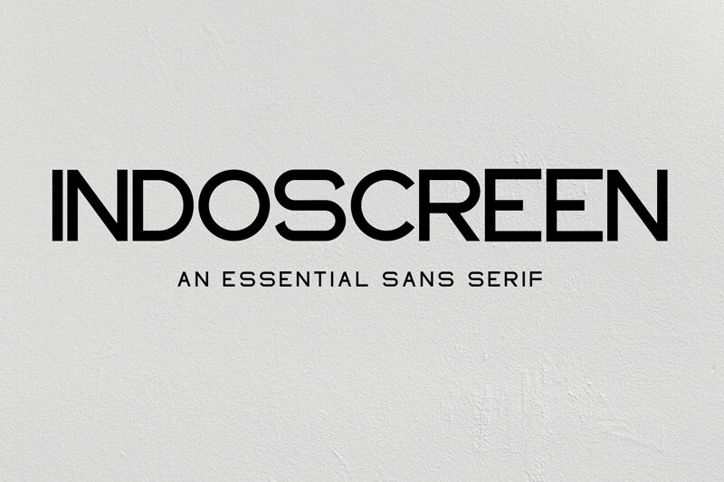 INDOSCREEN Schriftart