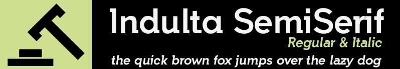 Indulta Schriftart