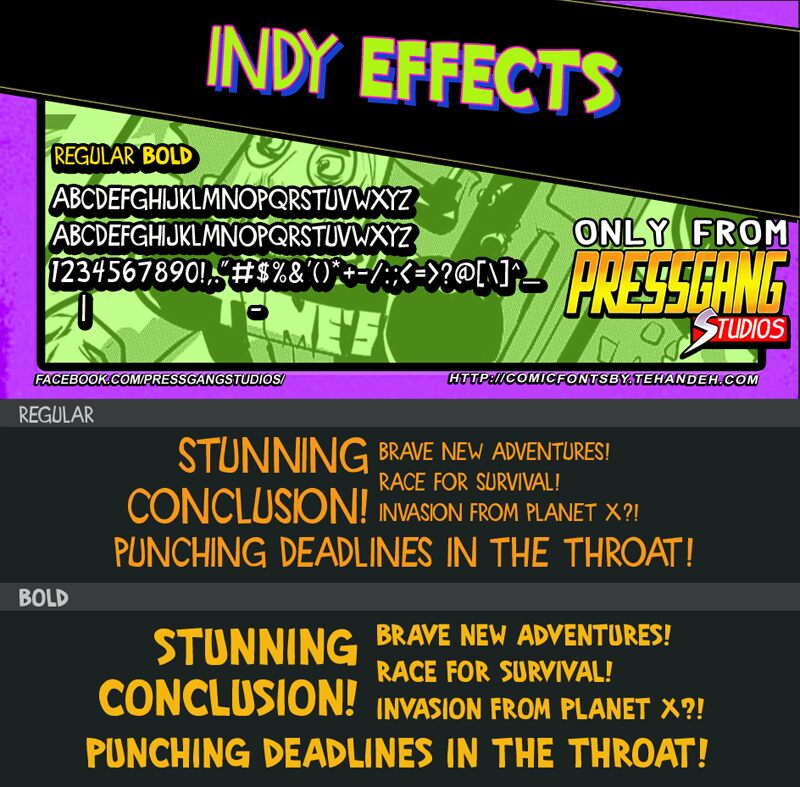 Indy Effects Czcionka
