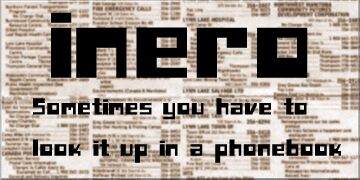 inero Schriftart