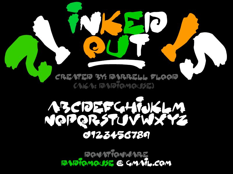 Inked Out Fonte