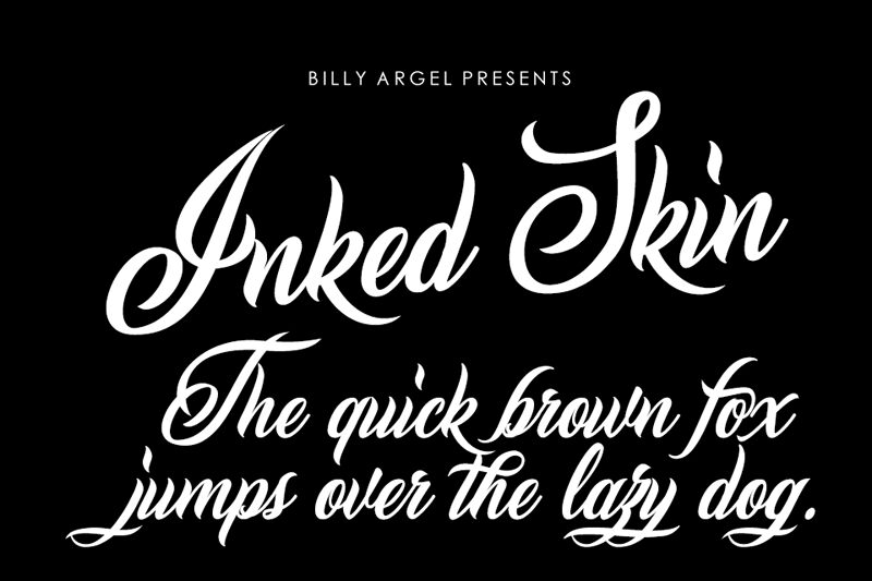 Inked Skin Schriftart