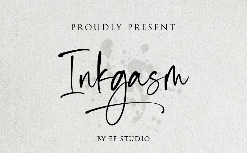 Inkgasm Schriftart